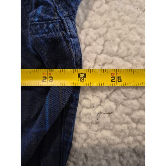 Wrangler Riata Men’s Plaid Button Down Shirt Blue Long Sleeve XL 17.5 34/35 - Picture 4 of 4